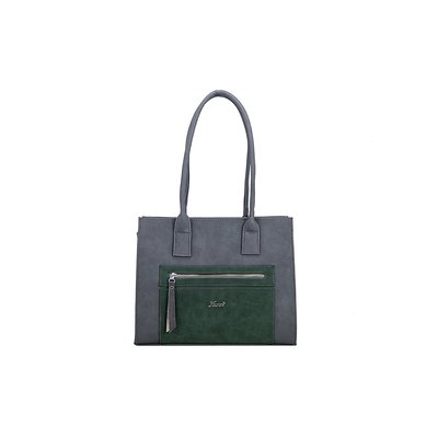 Karen Damenhandtasche D335 grau grn