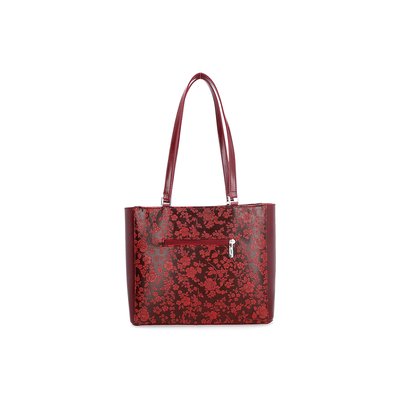 Karen Damenhandtasche 2265 bordeaux floral