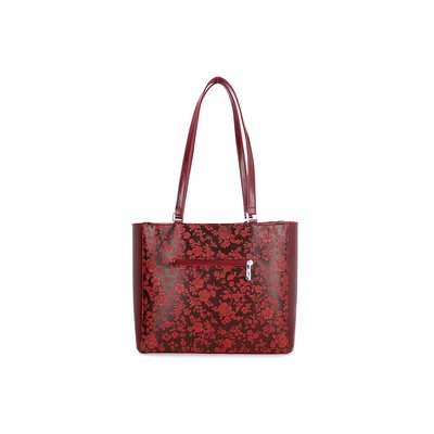 Karen Damenhandtasche 2265 bordeaux floral